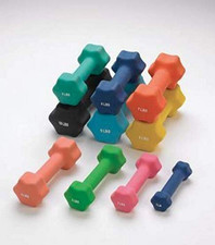 Individual Neoprene Dumbbells, 2 LB, High-Quality, Easy-To-Grip,  Durable Hand