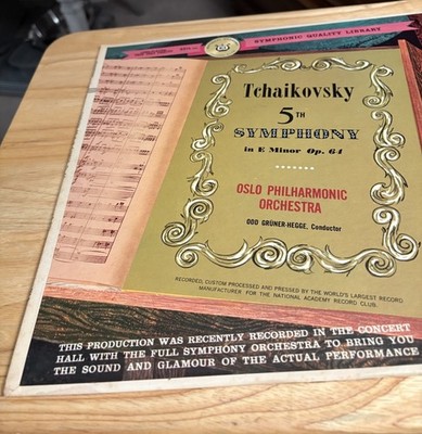 Tchaikovsky 5th Symphony In E Minor Op. 64 33RPM Vinyl Record, Tested Works