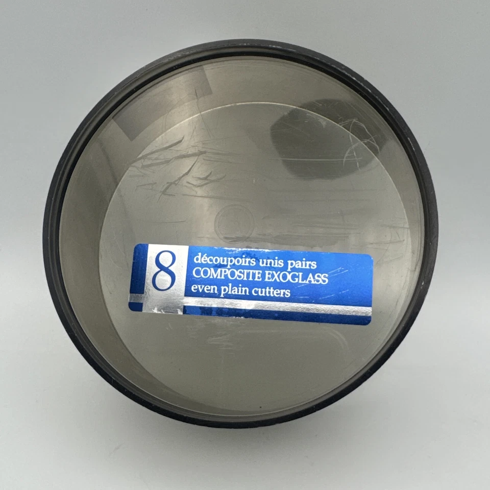 Juego de 8 cortadores de galletas de pastelería Matfer Bourgeat exoglass redondos lisos con estuche Foto 3 de 4