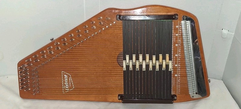 Oscar Schmidt Autoharp Vintage 36 String Chord Zither Harp USA Wood Instrument