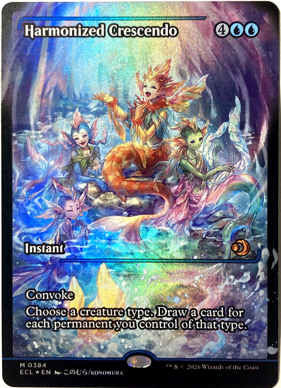 MTG Harmonized Crescendo (Showcase Foil) Lorwyn Eclipsed 0384 NM