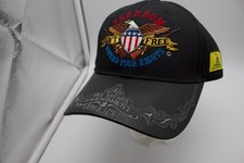 United States Marine Corps USMC Embroidered Black Baseball Cap - Adjustable