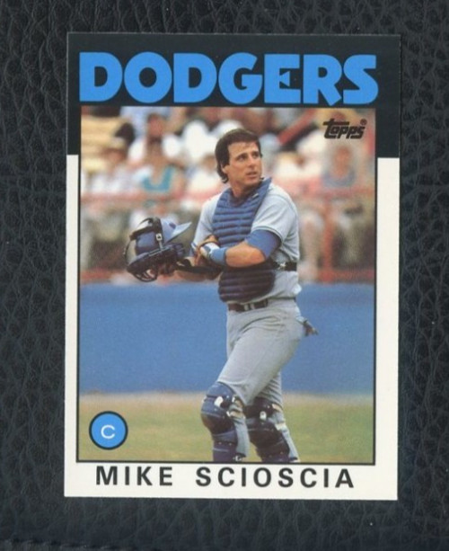 1986 TOPPS TIFFANY #468 MIKE SCIOSCIA LOS ANGELES DODGERS