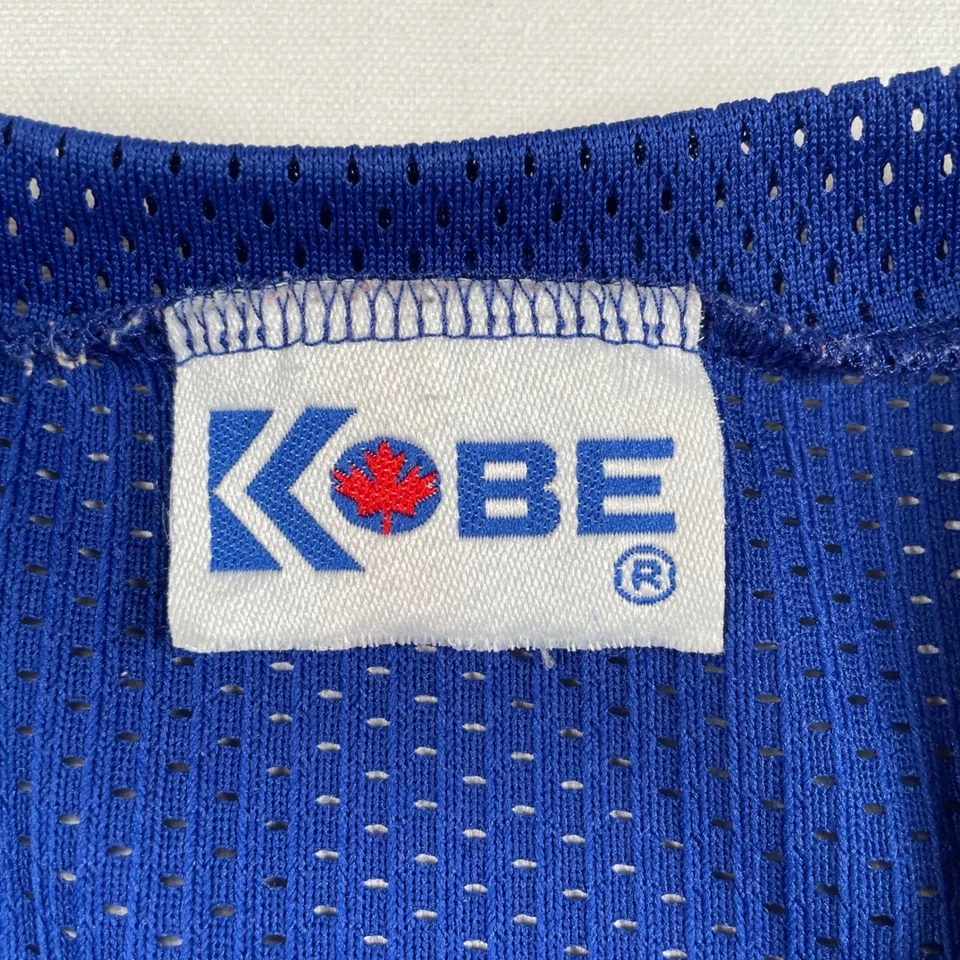 VTG Kobe Red White & Drew Bledsoe 11 Football Patriots Jersey Blue Mesh Shirt - Image 2 of 4