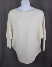 Neiman Marcus Womens Ivory 100% Cashmere Long...
