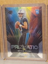 Lamar Jackson 2023 Prizm Prizmatic Rookie Card Carolina Panthers. rookie card picture