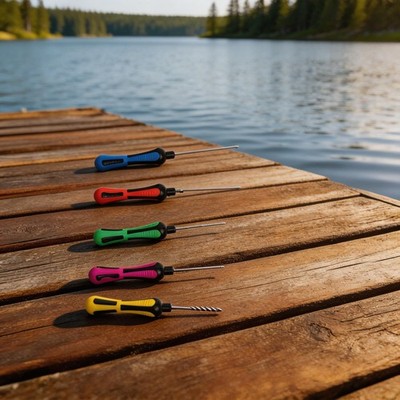 Carp Fishing Boilie Needle Tool Set Kit 5pcs High Carbon Steel Fishing Gear
