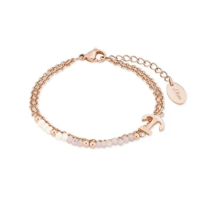 s.Oliver Jewel Damen Armband Armkette Edelstahl IP Rosé Anker 2018350 - Bild 1 von 4