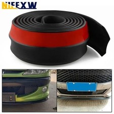 Car Bumper Lip Splitter Spoiler Rubber Skirt Protector Strip