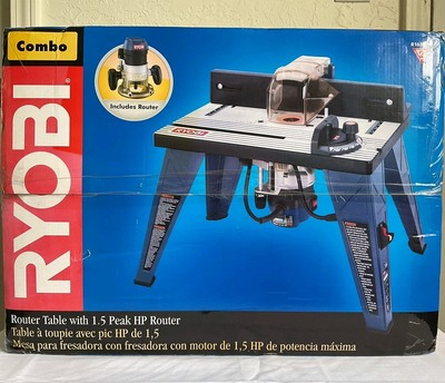 Ryobi Router Table & 1.5 Peak HP Router Combo Set RT102 & R163 R163RTA NEW