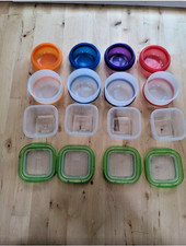 OXO Tot Plastic Green Lid and Dr. Browns Food Baby Storage Containers Set of 8