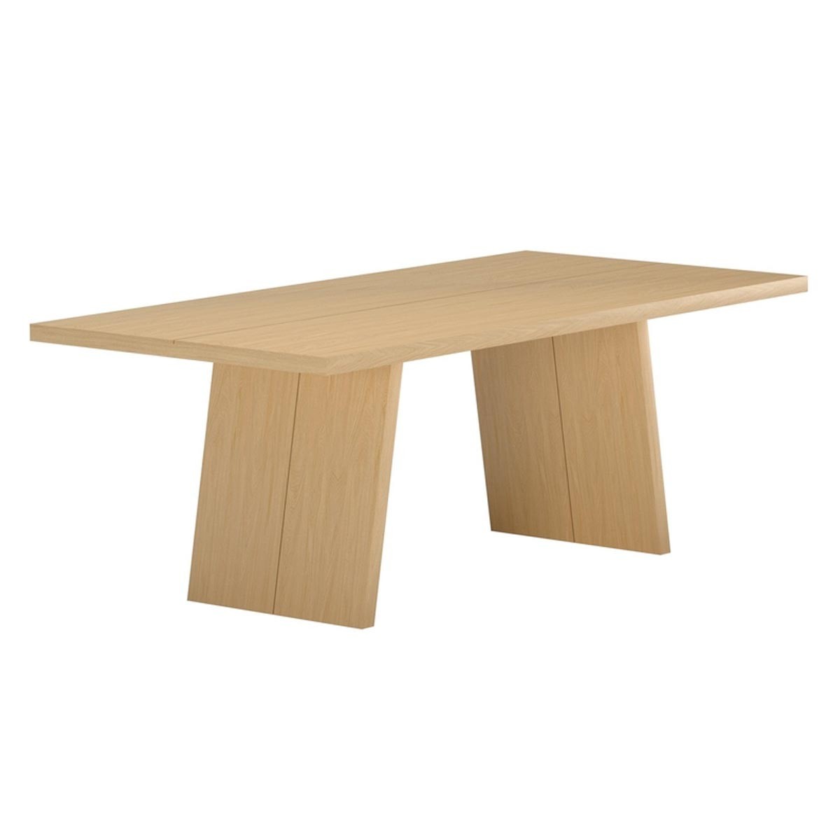 Table à manger design Logga 210 cm en bois naturel pour 8 personnes