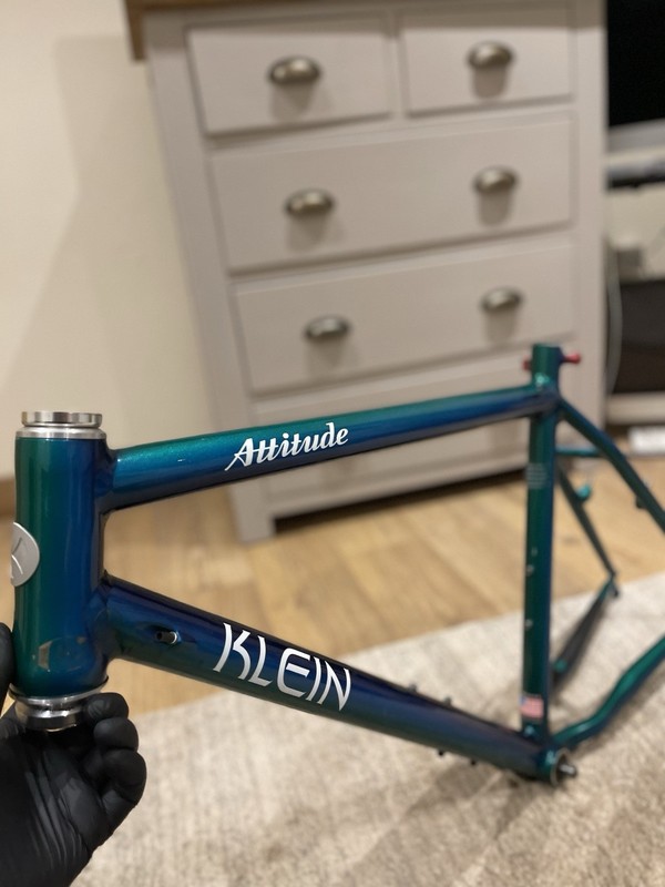 1995 Klein Attitude Sea & Sky Frame Original Paint Rare mc2 vintage mtb 21”