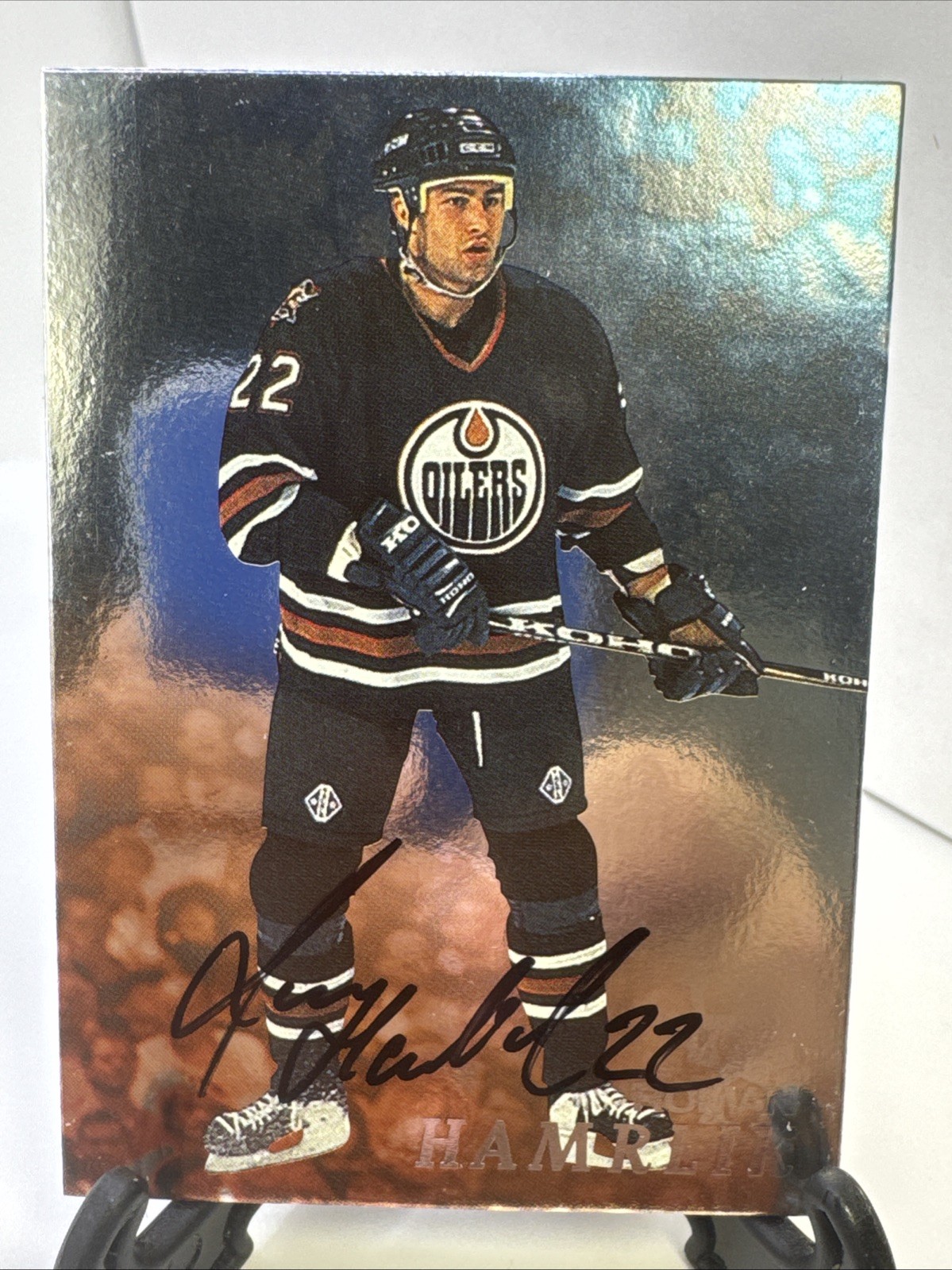 1998-99 In the Game Be A Player - Roman Hamrlik #52 Silver Autographs (AU)