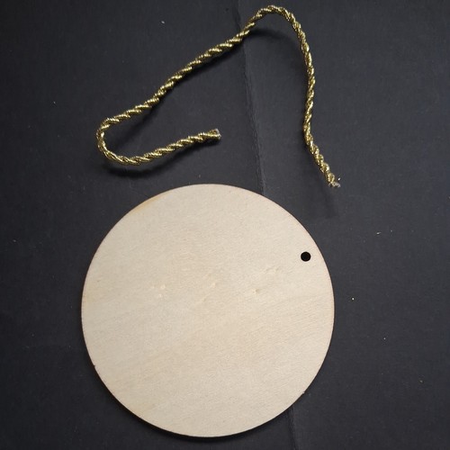 Lovely Wooden Hanging Decoration Ancient Tree 8cm Wide (i) - Picture 2 of 2