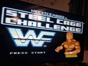 WWF Wrestlemania Steel Cage Challenge NES Cartridge CIB UKV PAL WORKING good