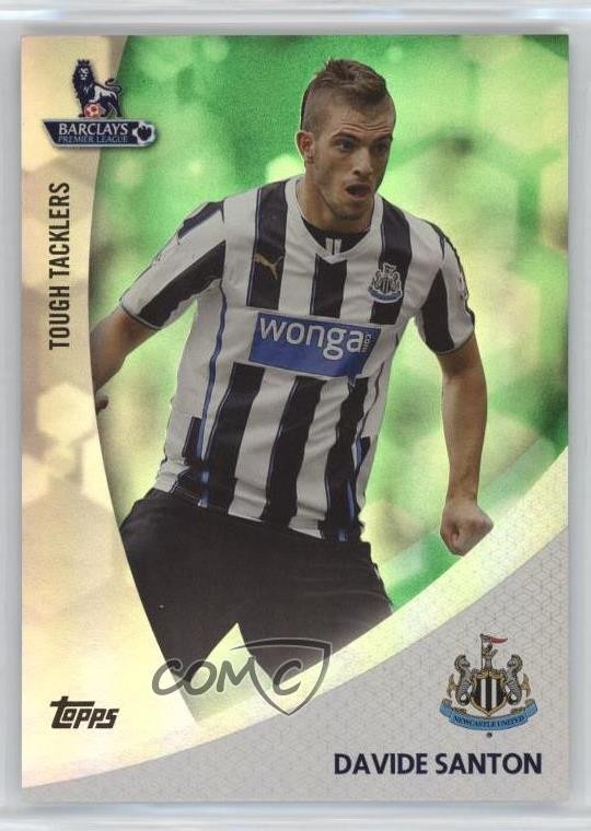 2013 Topps English Premier Gold Green 90/99 Davide Santon #TT-DS Rookie RC 0j4n