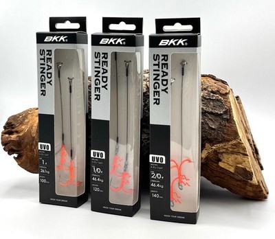 BKK Assist Spear Stinger HD 7x7 Wire Pike UVO #1 #1/0 #2/0 2 Stück Hecht Stinger