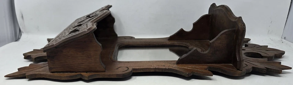 Espejo Chippendale vintage con desplazamiento rococó cortado y compartimento de almacenamiento madera 2' Foto 2 de 4