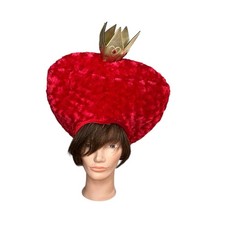 Disney Reina de Corazones Sombrero Corona Disfraz Tocado Peluca Rojo Juegos con disfraces