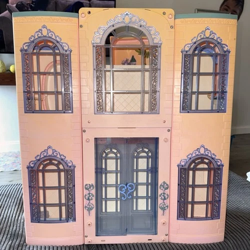 Vintage Barbie Grand Hotel Dollhouse Mattel 2001 Incomplete