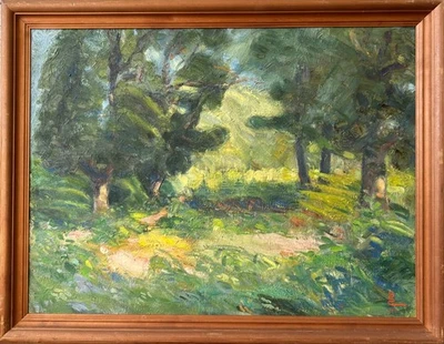Ölbild 1940 Impressionist Svend Sinding Christensen Sommerlandschaft Dänemark - Bild 1 von 4