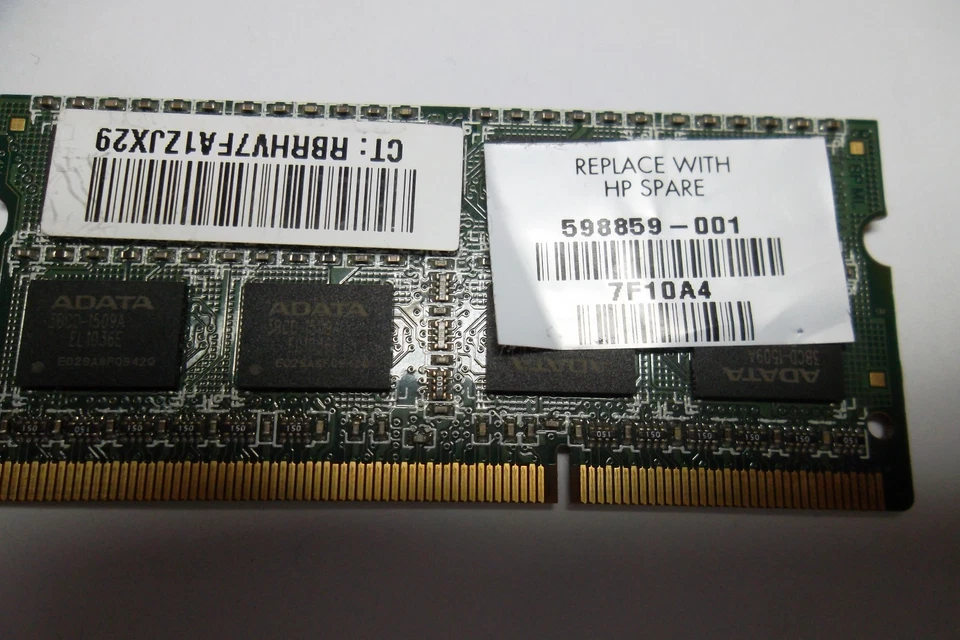 ADATA Notebook Memory 2GB 2Rx8 PC3-10600S 1333MHz 204-Pin CL9 UNB AD73I1B1674EU - Image 3 of 4