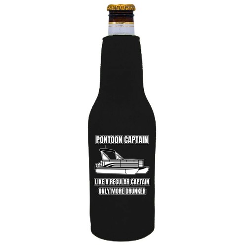 Pontoon Captain Beer Bottle Coolie Full Bottom, Only Drunker - Bild 1 von 56