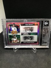 2021 Classic Combos Purple /25 Prizm Tom Brady Rob Gronkowski BGS 9 Pop 1! SSP
