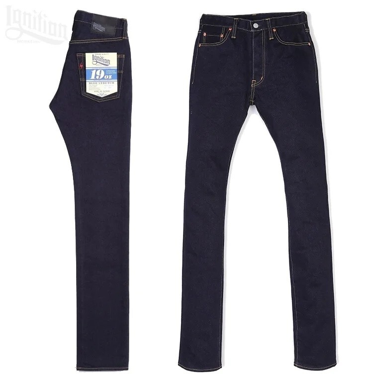 パンツ IRON HEART Ignition Stretch IGW-101D W34 IGW-101D IRON HEART Ignition Denim Jeans Indigo 19oz Stretch