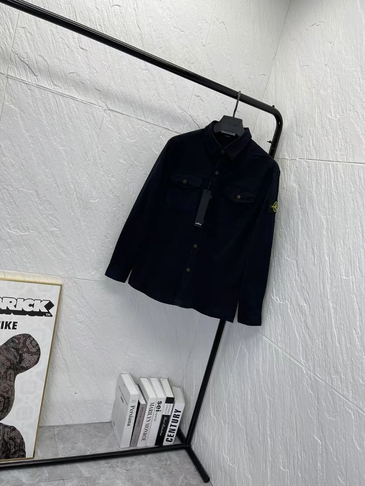 Stone Island Vintage Cotton Shirt Jacket With Pockets Three Colors Stone Island Vintage Cotton Shirt Jacket With Pockets Three Colors