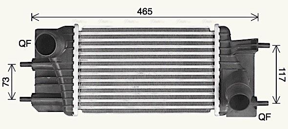 DN4460 AVA Intercooler FIT NISSAN NV200 EVALIA (2009) 1.5 DCI