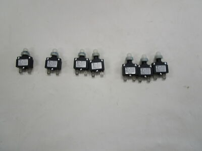 CARLING TECHNOLOGIES BREAKER PUSH TO RESET SET OF (7) MARINE BOAT