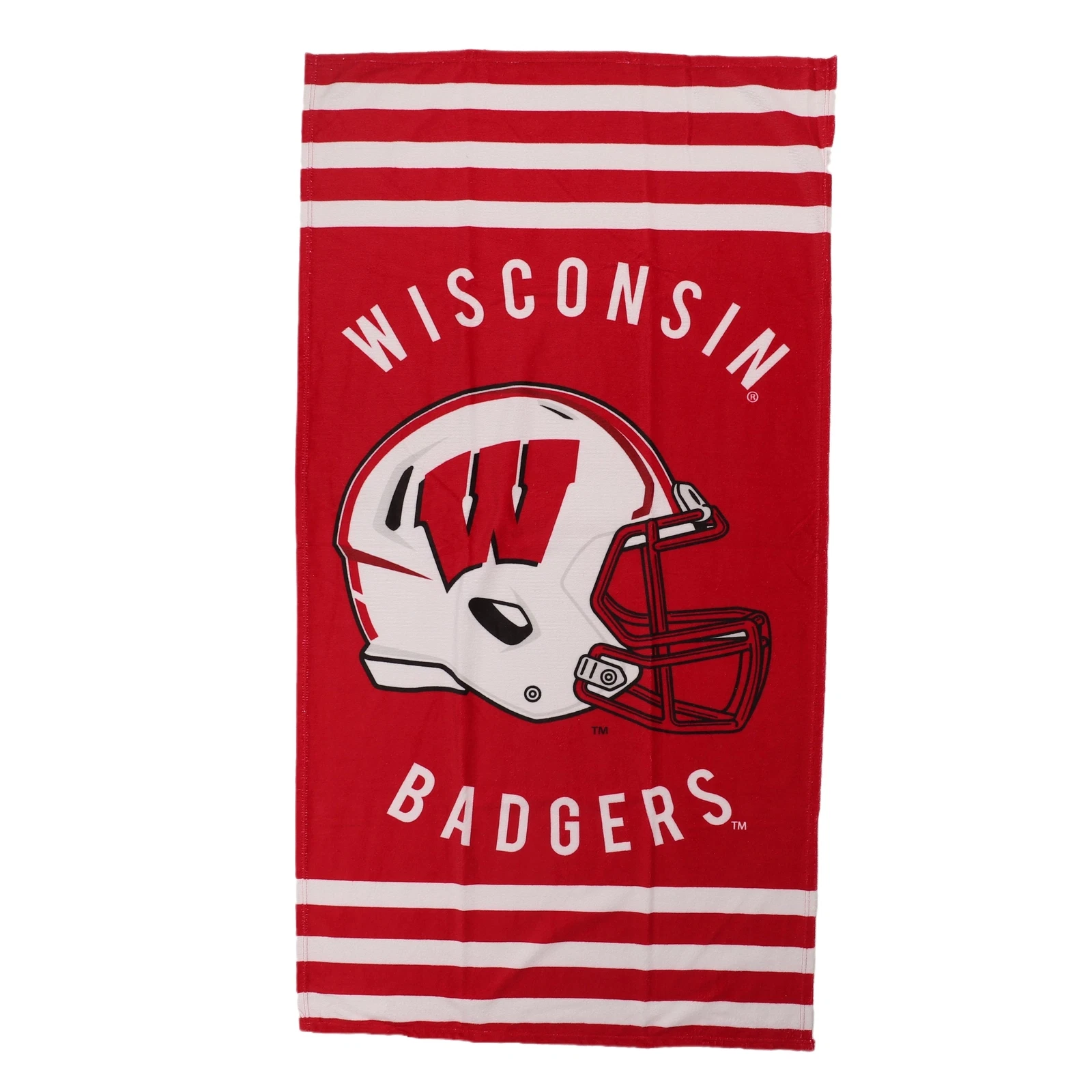Northwest NCAA Wisconsin Badge Stripes Beach Towel