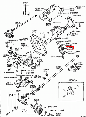 Genuine Toyota LandCruiser FJ45 FJ43 FJ42 FJ40 Steering Column Mounting Grommet - Picture 6 of 20