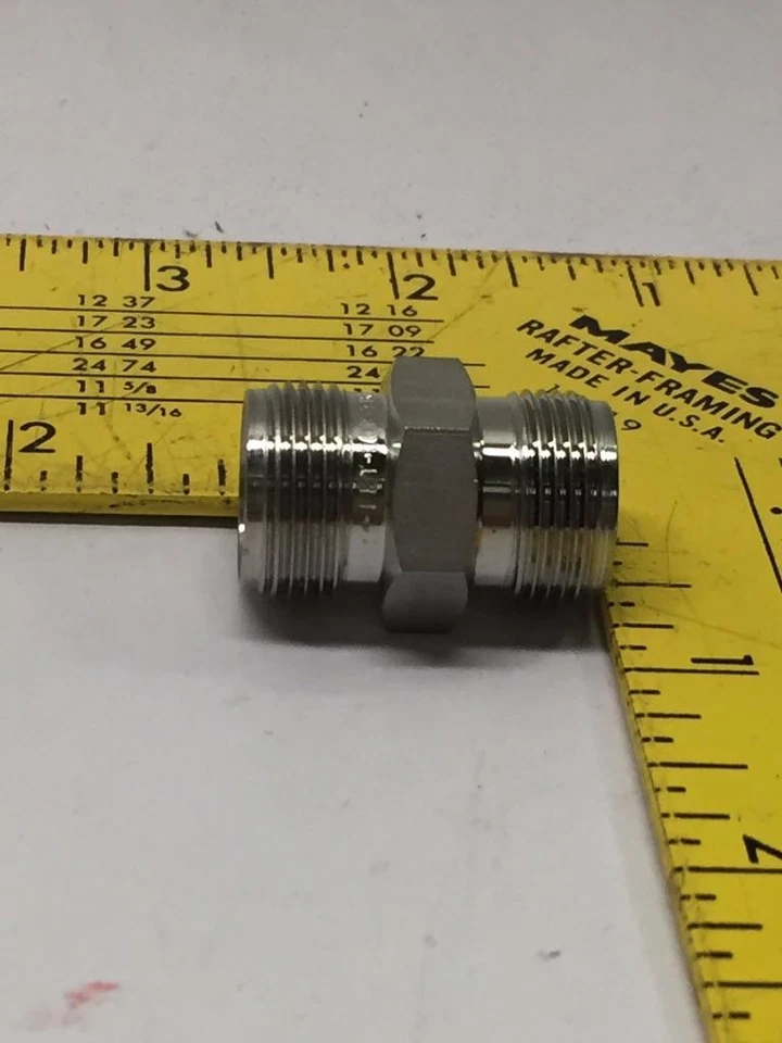 (Lot of 2) Ham-Let Let-Lok 316-NY0 Stainless Steel (SS) 1/2" Male Threaded Union - Image 3 of 4