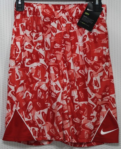NIKE BOYS' PRINTED BASKETBALL SHORTS 