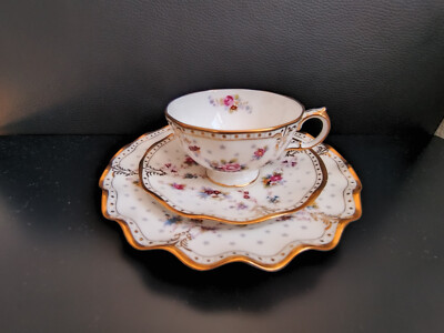 Royal Crown Derby Antoinette Kaffeegedeck 24 Karat