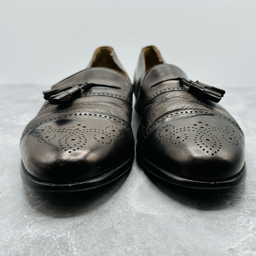 Mens Mezlan Dress Shoes Dark Brown Leather Oxford Toe Cap Tassel Slip On Loafers Amazon.com | Mezlan - Milani - Men main image 4