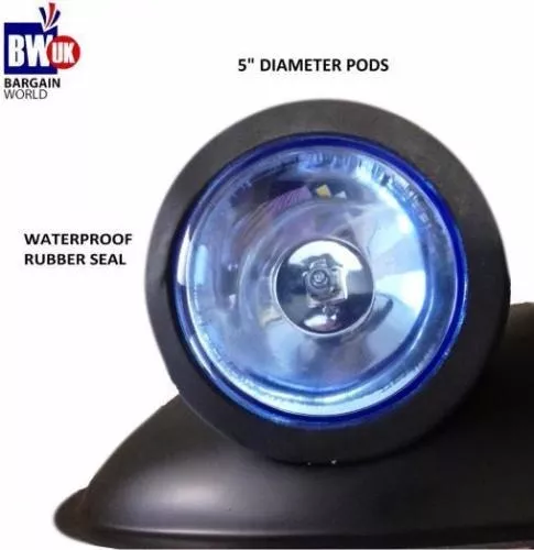 Focos montados en el techo 4X4 4 faros todoterreno lámpara de conducción barra superior - Imagen 3 de 4