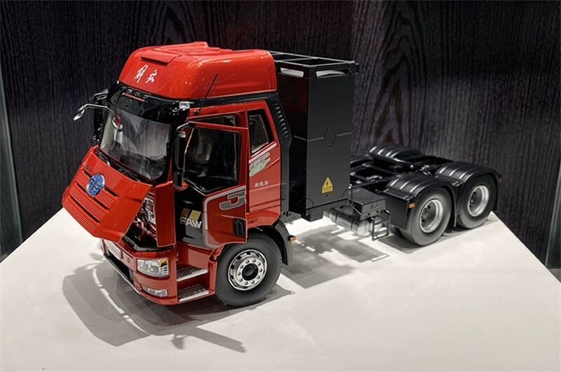 for FAW for Jiefang J6V Pure Electric Tractor 1:24 Truck Pre-built Model
