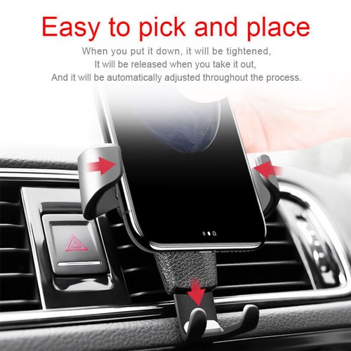 Gravity Car Air Vent Mount Cradle Holder Stand for iPhone Mobile Cell Phone GPS - Zdjęcie 3 z 10