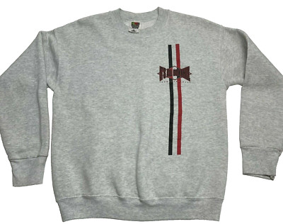 Its All Downhill Snowboard Shop Vintage Gray Crewneck Sweatshirt Mens Size M