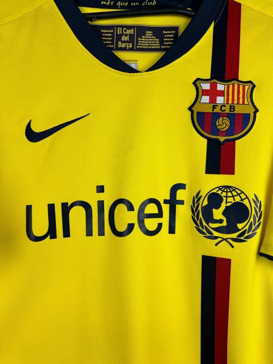FC Barcelona Nike イエローアウェイ 多分2005/06 FC Barcelona 05-06 Jersey #20 Deco Size L Nike Portugal