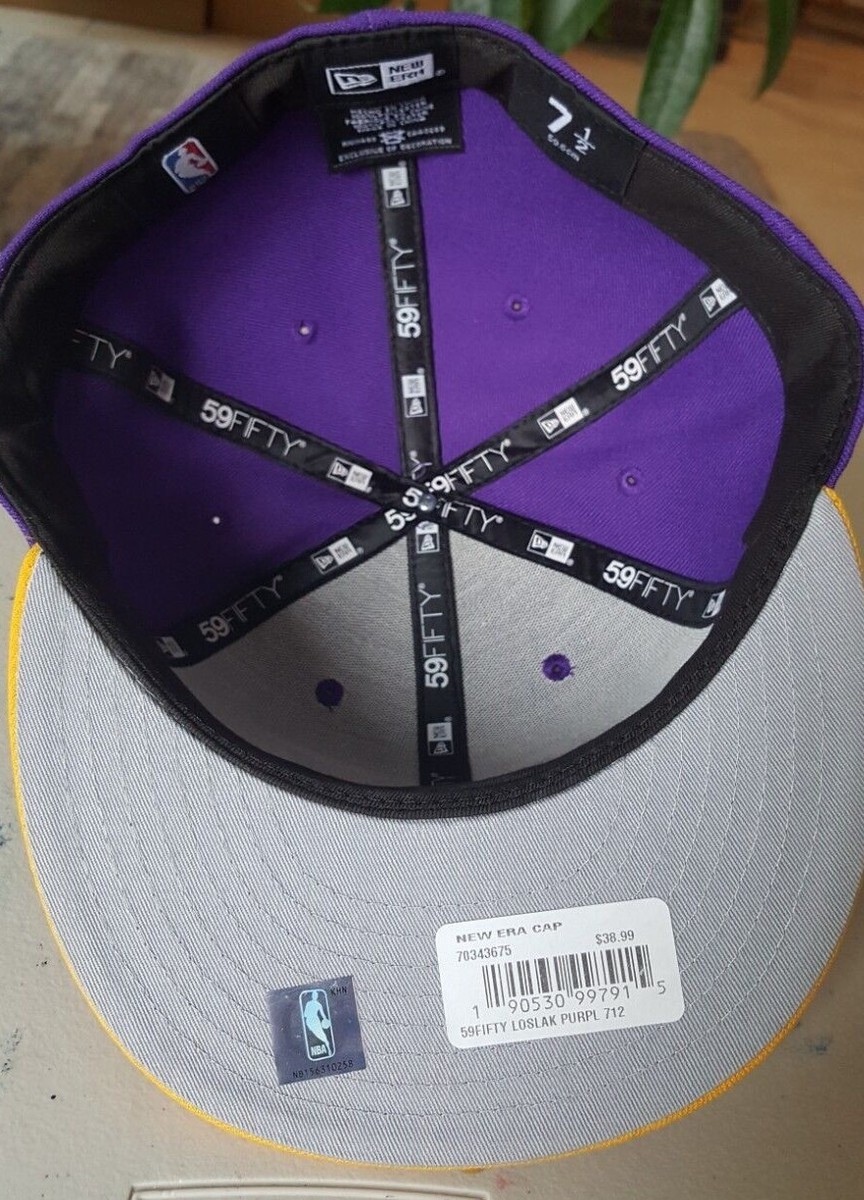 Casquette Baseball Los Angeles Lakers - Violet Et Or, Taille Réglable - Marque 47 BRAND - Neuf Avec étiquettes - Unisexe