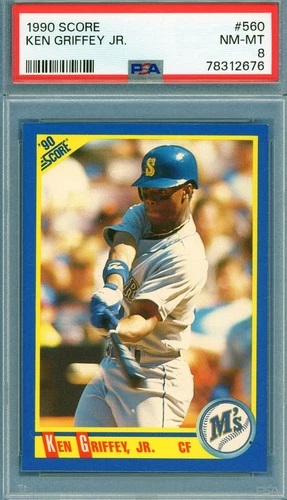 1990 Score # 560 Ken Griffey Jr. PSA 8 NM-MT Mariners (2676)