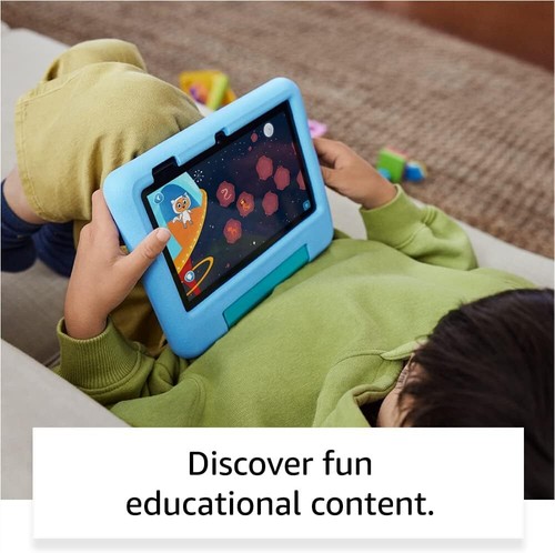 Amazon Fire 7 Kids tablet | 7" display, ages 3–7, 32 GB, Blue NEW - Picture 4 of 6