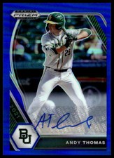 Andy Thomas 2021 Panini Prizm DP #PDP144 Base Autographs Blue Prizm Auto