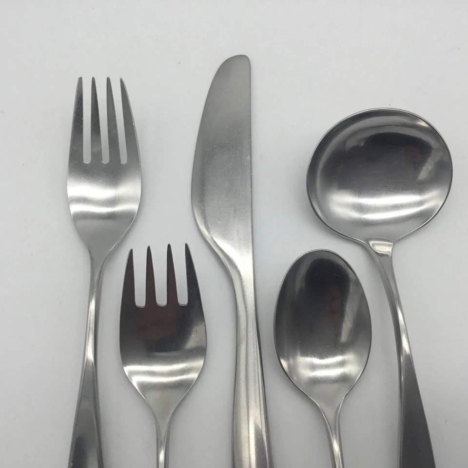 Lauffer Design 2 por Toalla 5 Piezas Ajuste de Colocación Acero Inoxidable 18/8 Alemania Foto 3 de 4