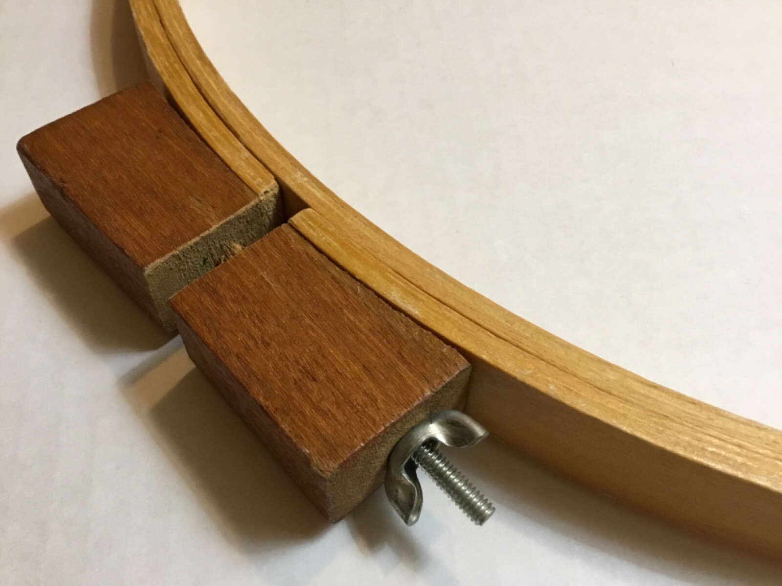 VINTAGE 14” WOODEN EMBROIDERY HOOP! WING NUT TIGHTENER eBay